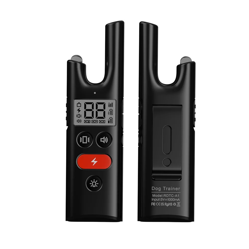 Wholesale 1000 meter wireless electronic dog training collar with remote beep vibration shock