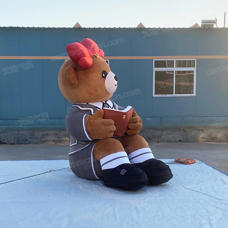 Aero Inflatable Cartoon Character Outdoor 3m Events Decoration Inflatable Cartoon Bear Artwork