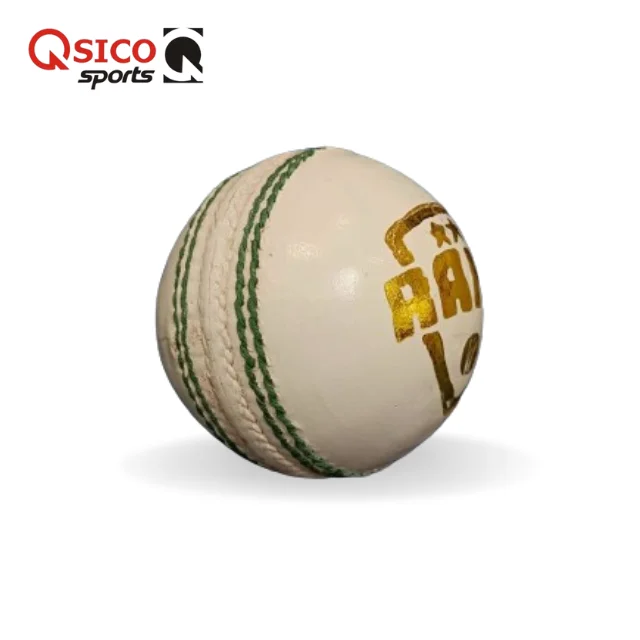 Best Quality white Leather Ball 50 over for Indoor And Outdoor Practice Cricket Ball  Qsico