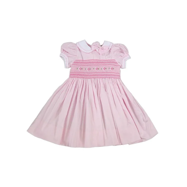 Girl Clothes Smocked Children Clothing Baby Dresses Princess OEM And ODM Made In Vietnam Manufacturer