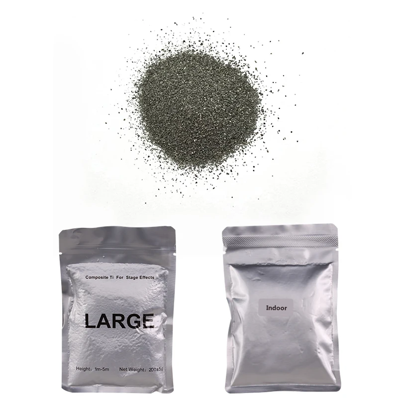 10 Bags Composite Ti 200g indoor outdoor Cold sparkler Spark Firwork Machine Powder For Stage events show