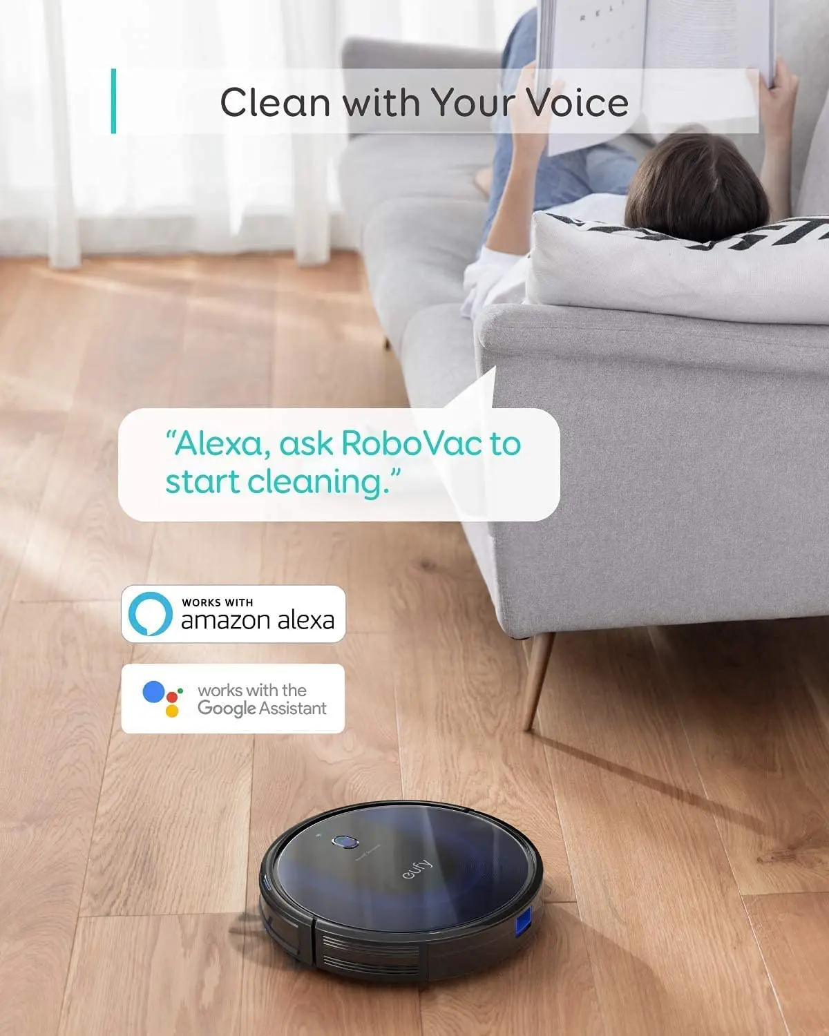 Hotel Automatic Cleaning Robot Vacuum Wet and Dry Eufy BoostIQ RoboVac 15C MAX Wi-Fi Connected Super-Thin 2000Pa Suction Quiet