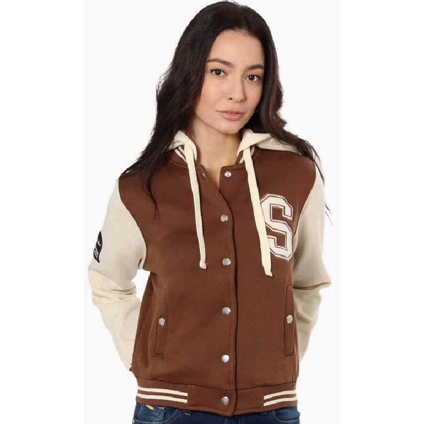 Wholesale Custom Logo Baseball Varsity Jacket Women High Quality Women Varsity Jacket Fall Varsity Jackets