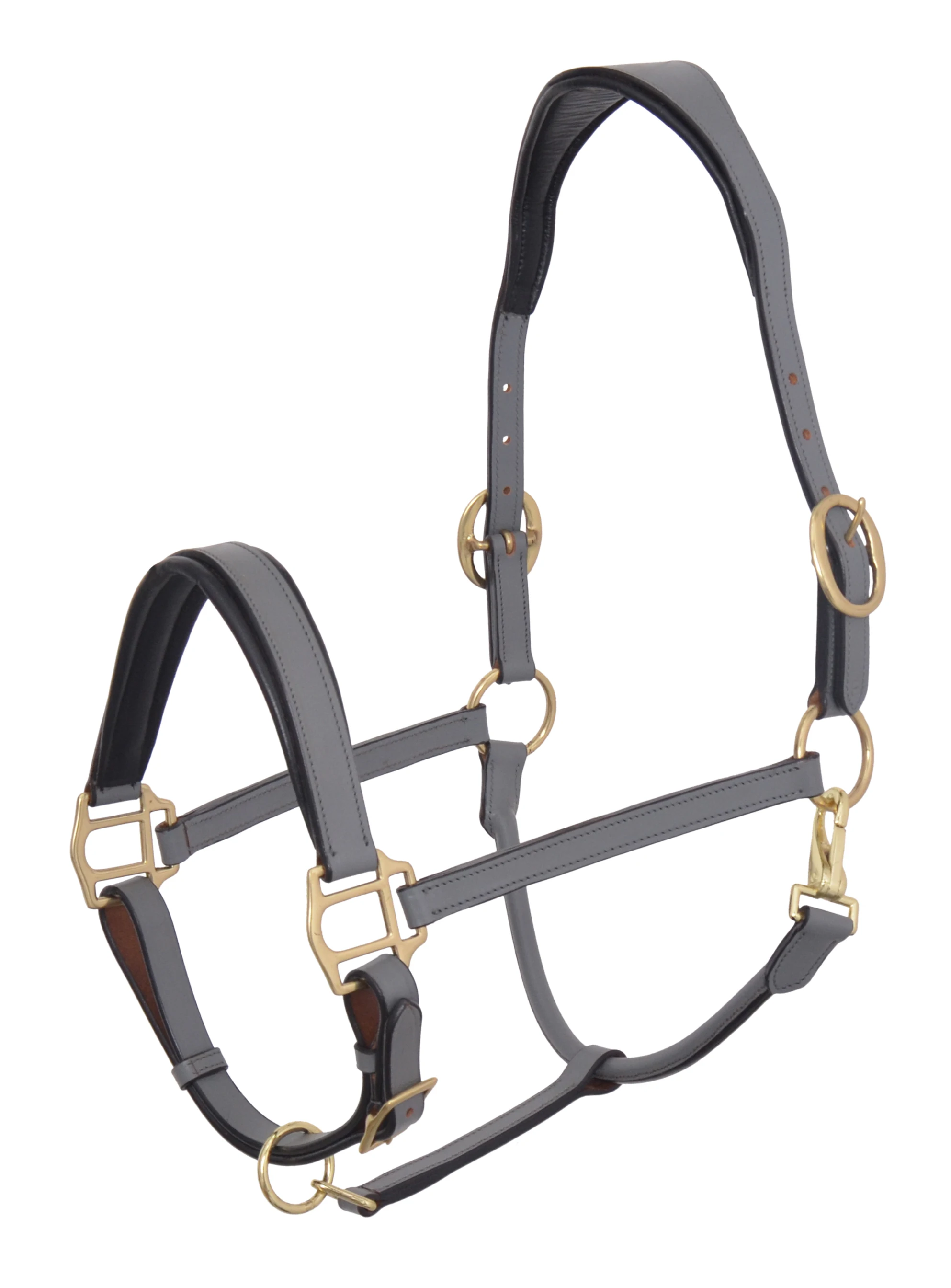 Colour Leather Horse Halter Premium Quality Handmade Fancy Braided Padded Black Australian Saddle with Double Crown Buckles