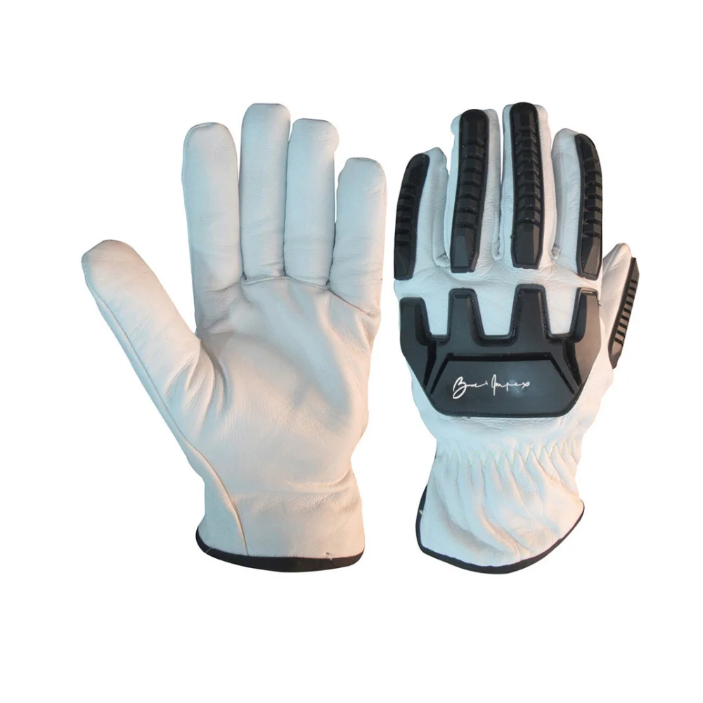 Hot sales cow split leather welding gloves cheapest driver gloves