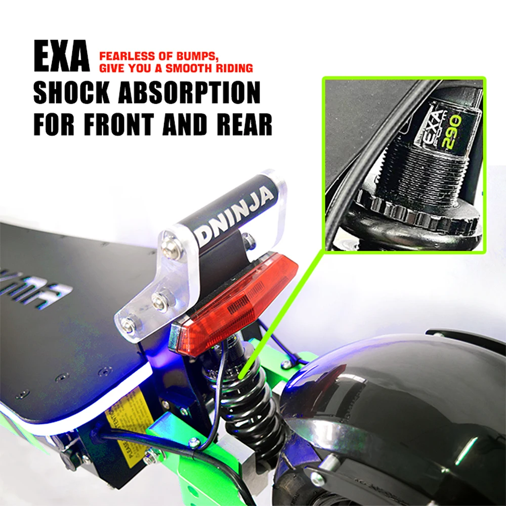 Dokma D-Ninja Warehouse hot sale electric scooter Dual motor 60V 6000W moped electric scooter dualtron