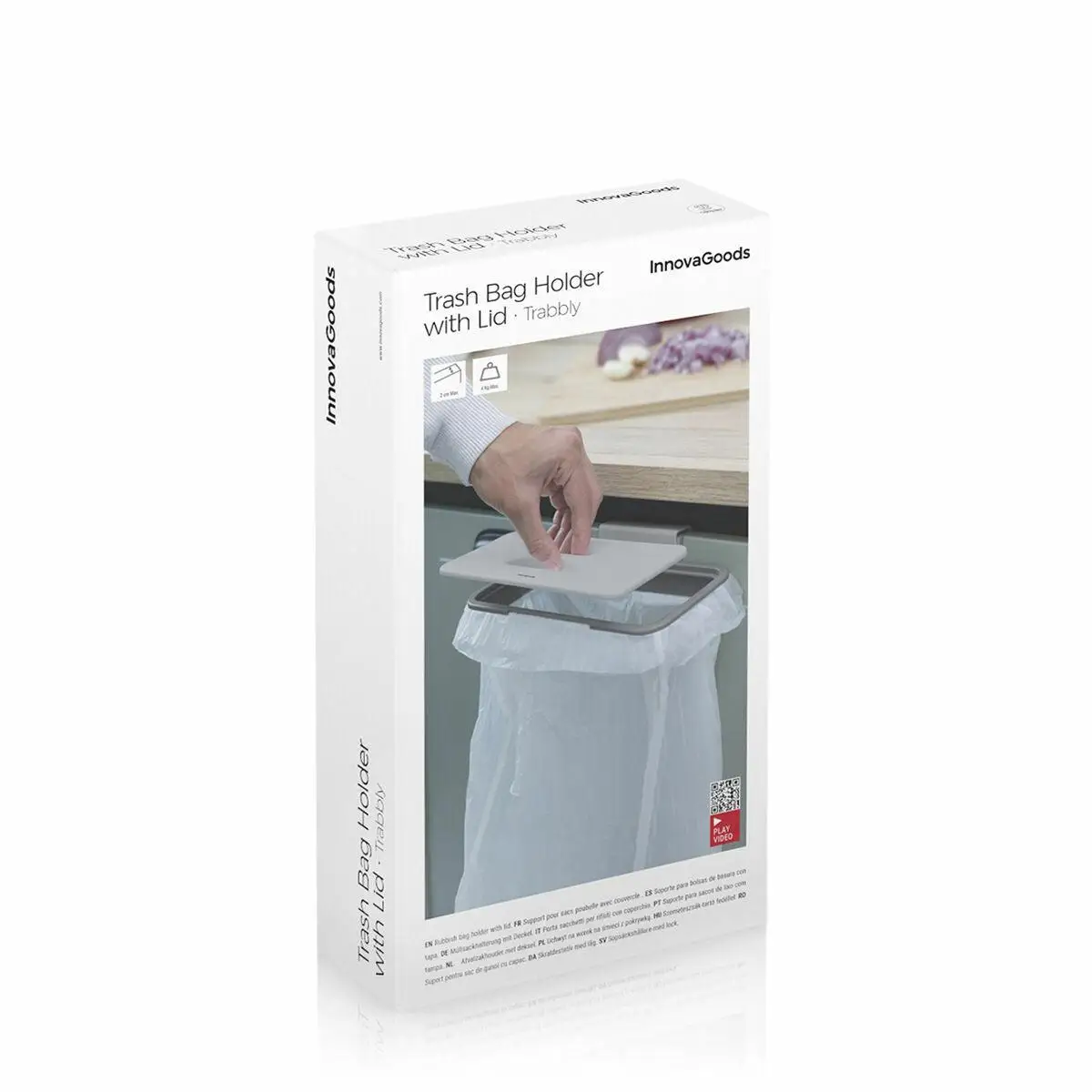 Trabbly InnovaGoods Garbage Bag Holder with Lid