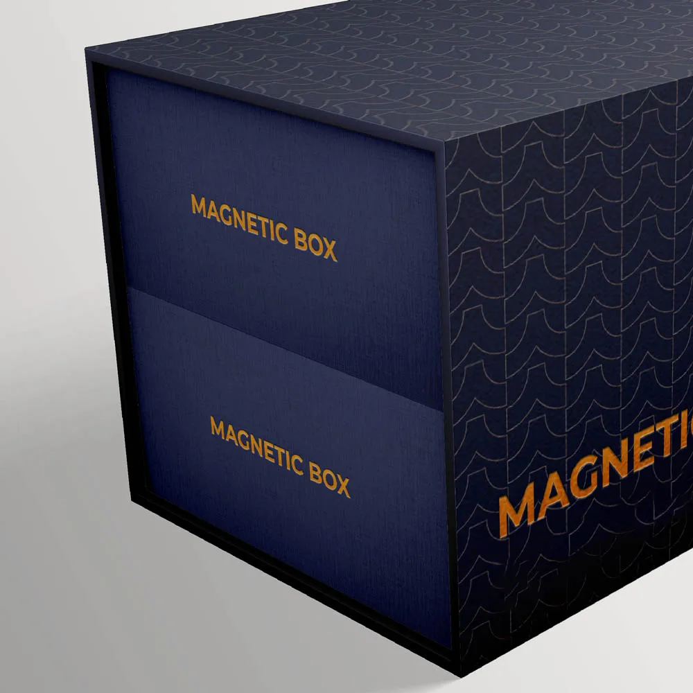 Lionwrapack Custom Printed Cardboard Rigid Hardbox Double Layer Magnet Box Packaging Luxury Folding Gift Boxes With Magnetic Lid