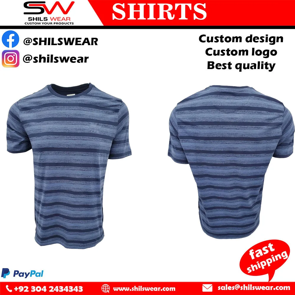 New Design High Quality Gym t Shirt Quick Dry Sport Fitness Men Stylish T-shirt for