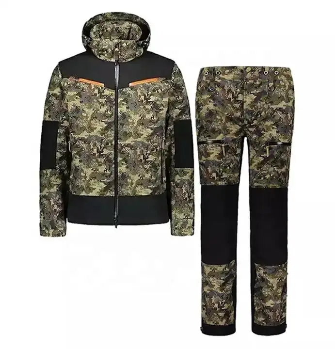 Hunting Clothing Hot Seller Camouflage Outdoor 25 Pcs Hunting Shirts Tactical Uniform Training Suit Hunting Work Forest