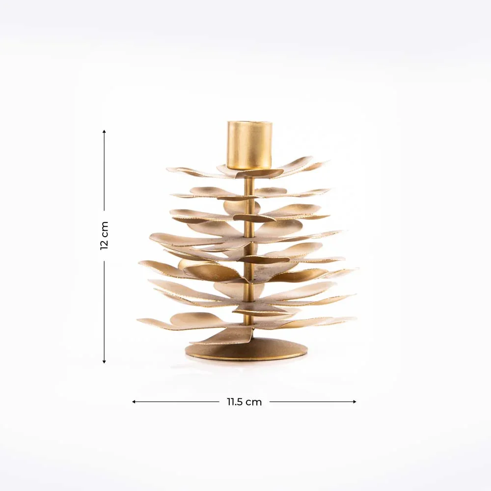 Votive metal candle holders Flower-inspired candle holders Branch-style candle holders available made by Zahid Exports