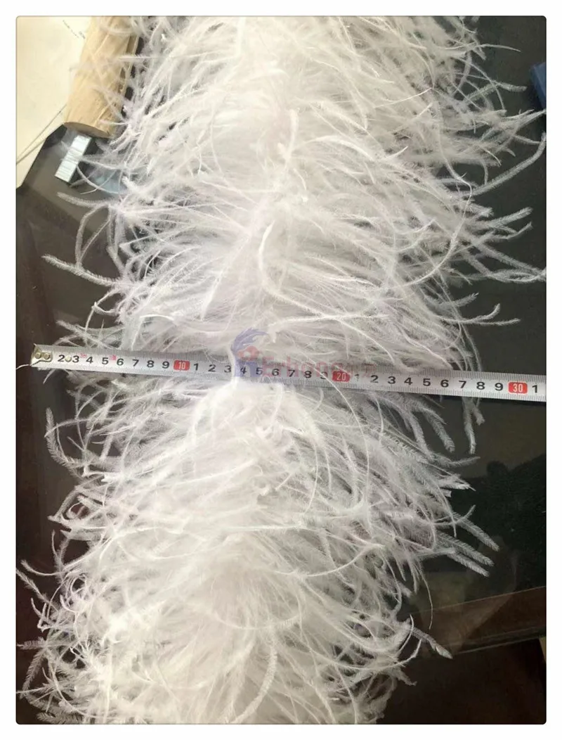Direct manufacturer Beautiful 18 ply Ostrich Feather Boa For lady boutique Ostrich feather boa