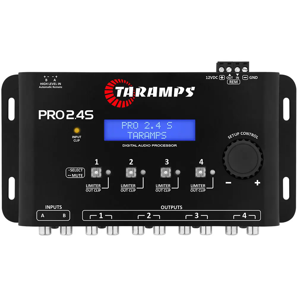 Taramps Pro 2.4s Audio Digital Processor 4-channel Digital  Speaker Management Digital