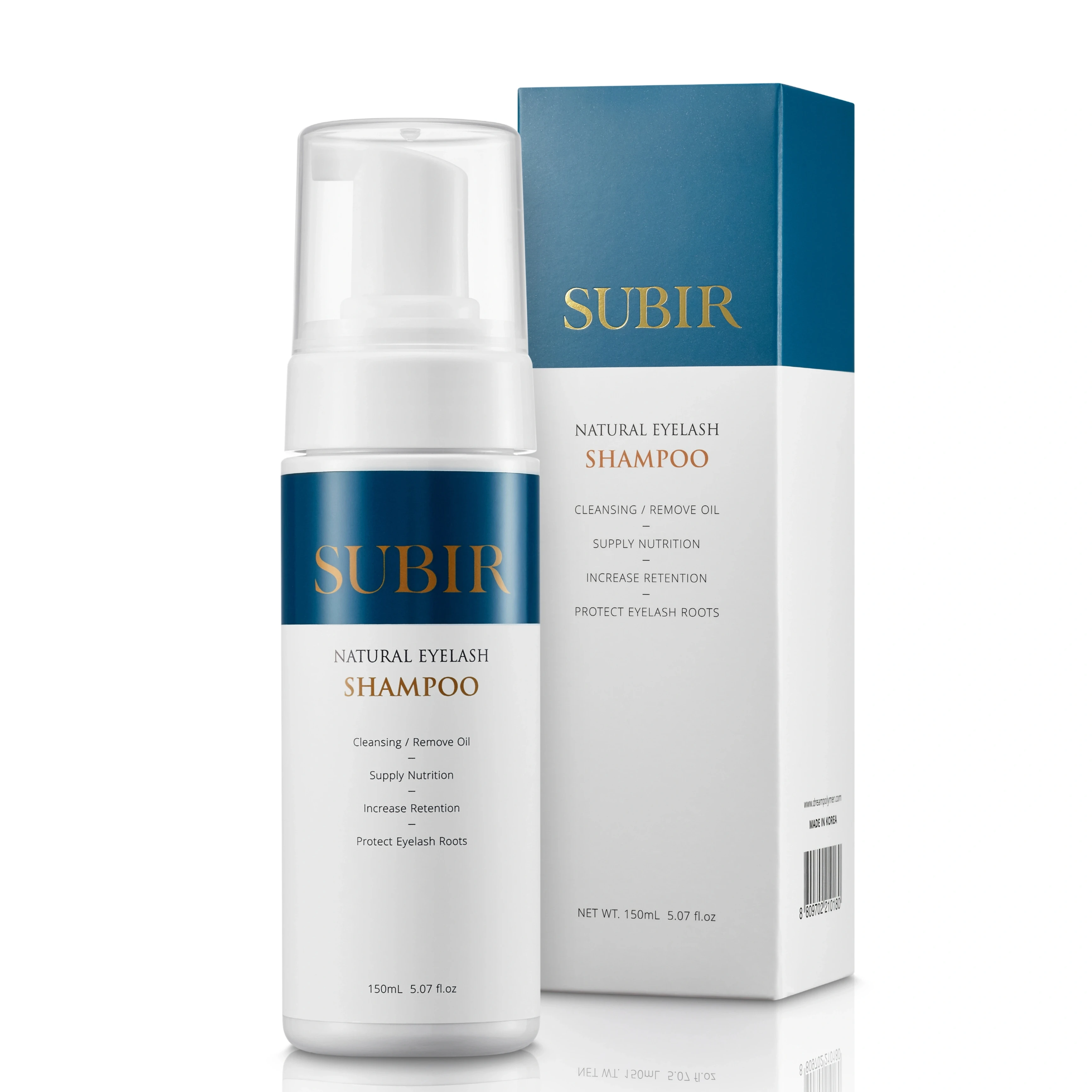 2024 New High Quality Vegan Eyelash Shampoo GMP ISO22716 Certified Kits with Makeup Eye Primer Korean Factory Eyelash Extension