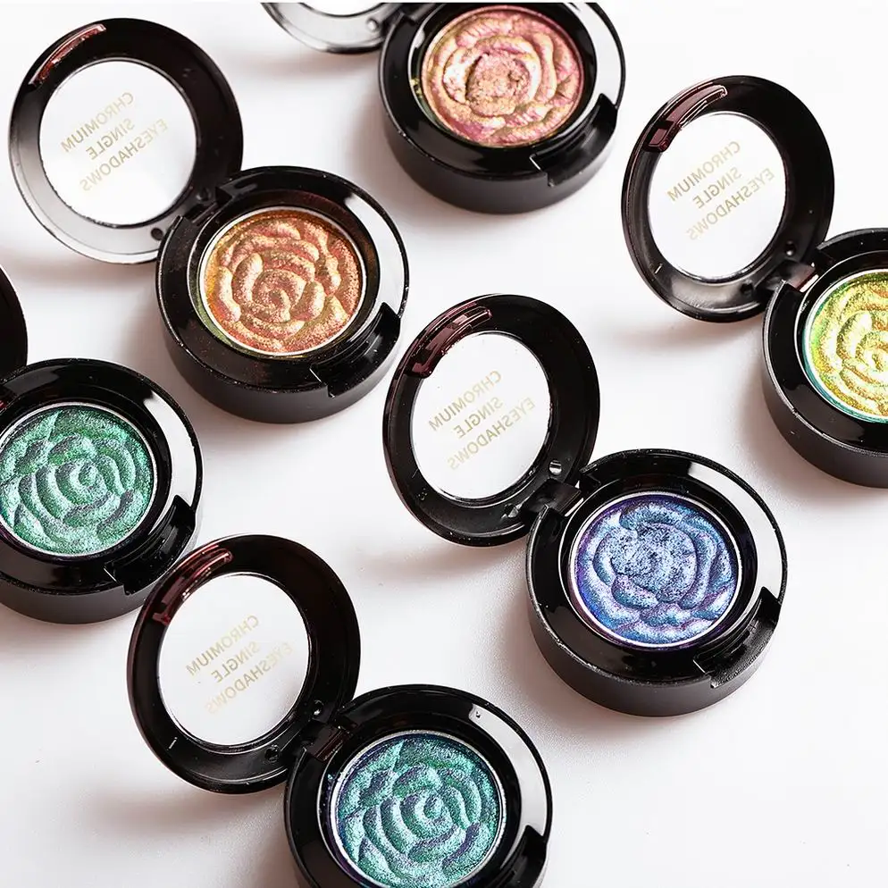 100% Vegan Cruelty Free OEM High Pigment Eye Shadow Holographic Duo Chrome Pressed Eyeshadow Pigment Chameleon