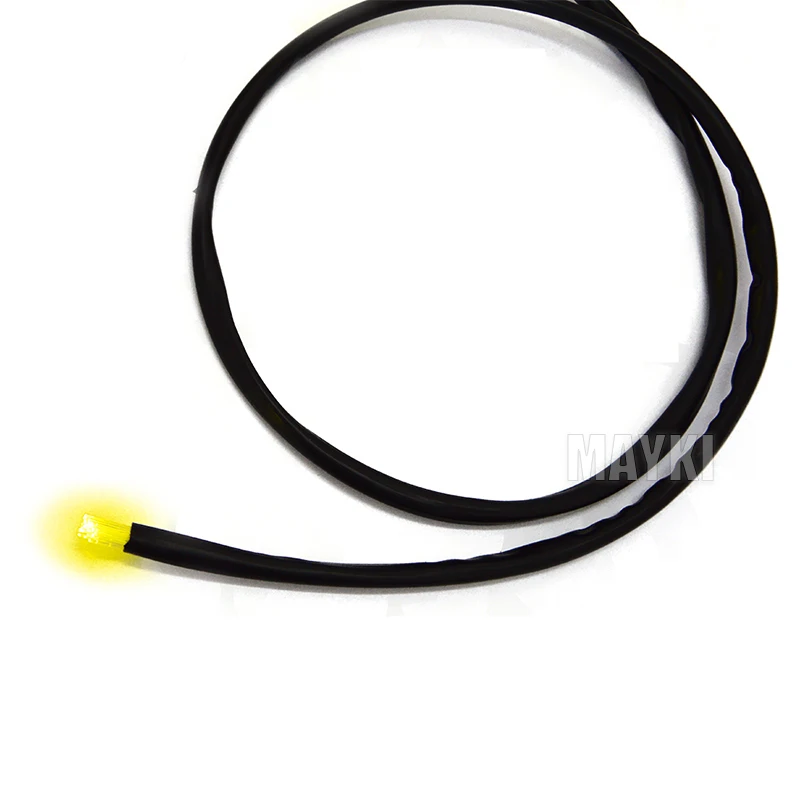 PMMA fiber optic cable 14 core multi-strand end glow fiber optic with black pvc jacket