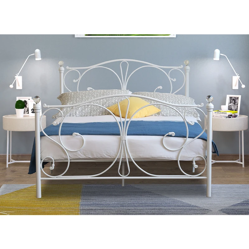 Wholesale Bed Room Furniture Metal Bed and Bunk Can Customized Logo Color Design and Packaging MOQ 100 pcs