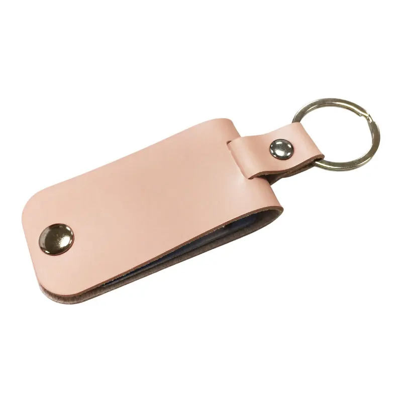 Family gifts custom album keychain laser engravable leather photo keyring