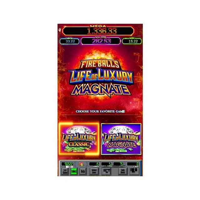 Vertical fire ball lol magnate 2 in 1 coin game machine WMS550 POG game board factory