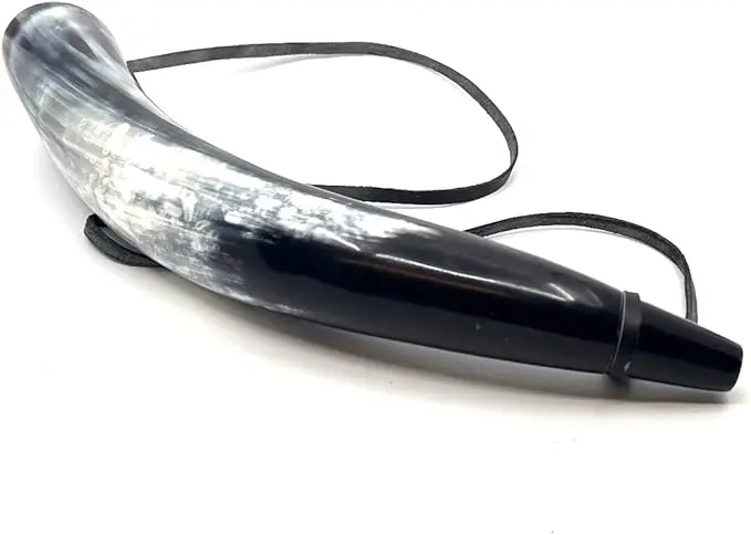 Viking Blow Horn Deep Sound Polished 15' to 18' Ox Horn Battle Horn War Trumpet Musical Instruments