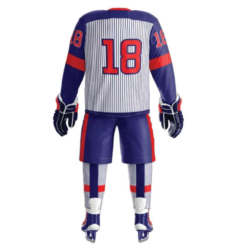 Customized Ice Hockey Uniform 100% High Quality Strong Stitched Team Hockey Uniforms For Men