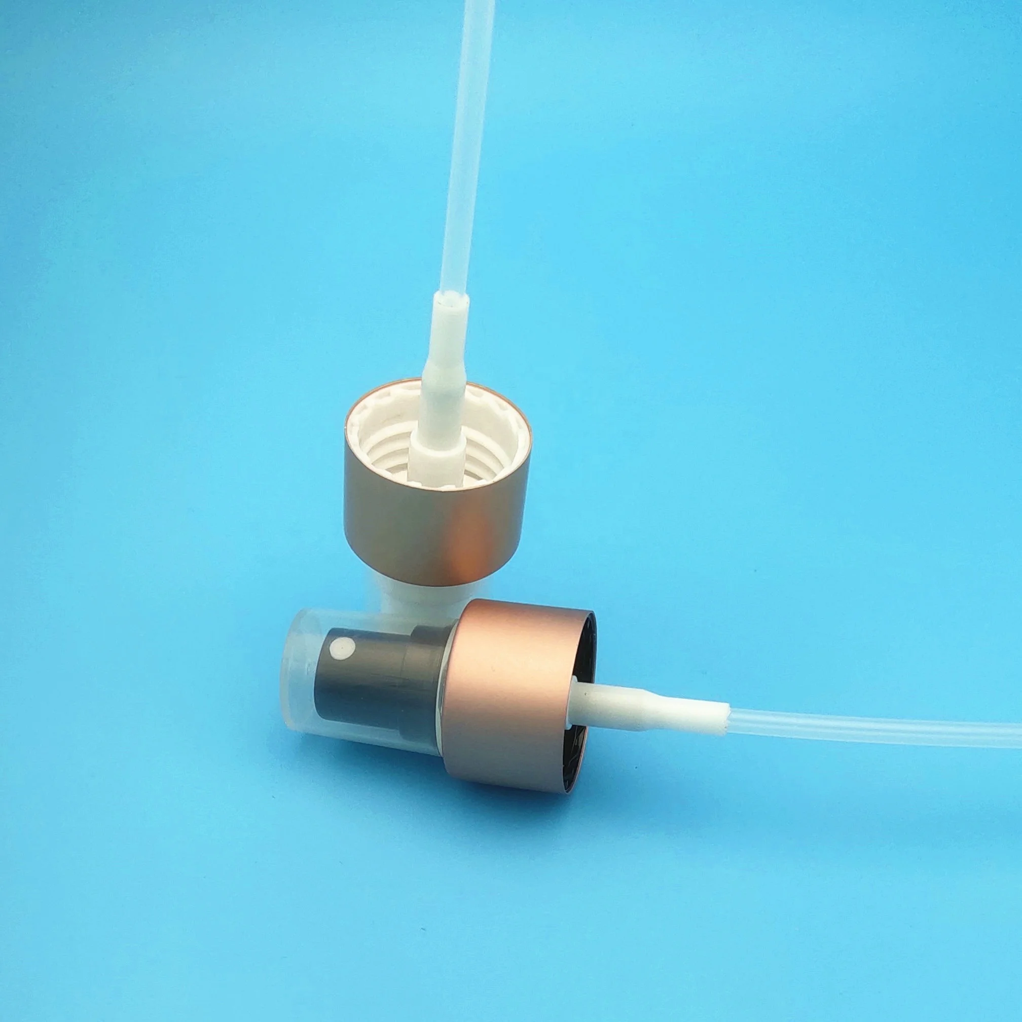 24/410 matt rose gold aluminum water oil fine mist sprayer pump