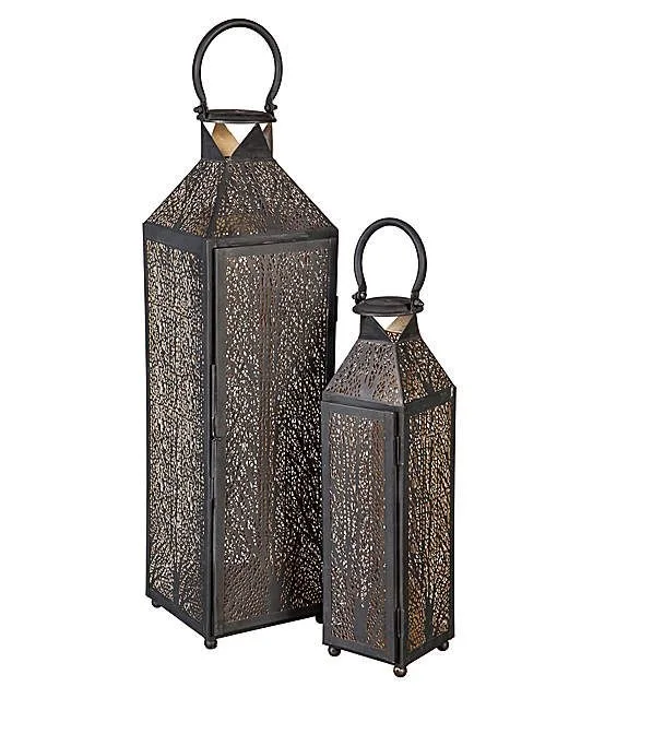 LatestHandmade iron Lantern in Brass Antique Finished Customized Cutting Edge Design Table Top & Hanging Decoration Best Seller