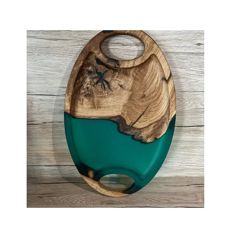 Deal Of The Day Offer  Resin Multicolor Vanity Tray Fancy Resin & Glass Coffee Serving Tray Design Upcoming Product