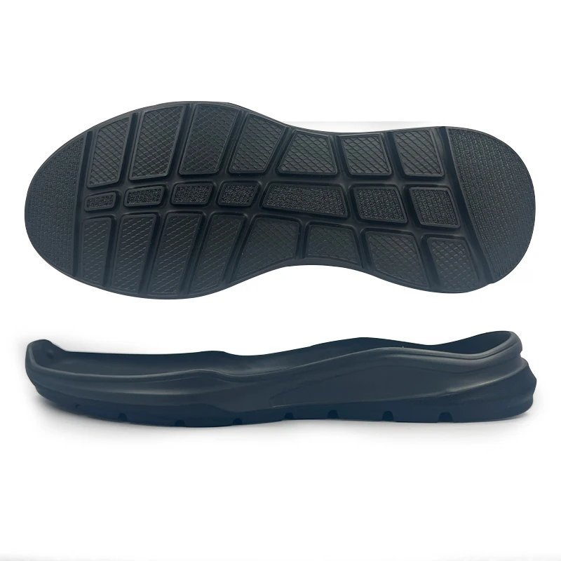 Ultra-Lightweight Black IP Casual Sole Shoe Non-Slip Wear-Resistant Highly Elastic GRS Certified Made Environmentally TPU Sports