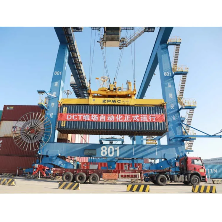 Port container loading crane RTG rubber tyre gantry 30 ton 40 ton crane for container