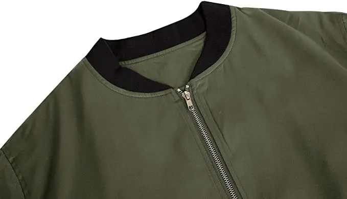 Customized Bomber Jackets For Boys With Rib Collar & Rib Cuff Winter Outdoor Windbreaker Jackets made in Pakistan