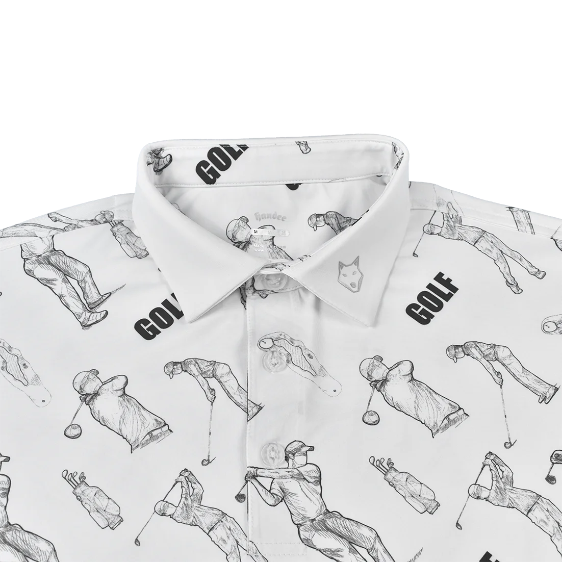 High End Polyester Spandex Pattern Sublimation Golf Polo Shirts Best Supplier OEM Breathable T-shirt Custom Logo Plus Size Shirt