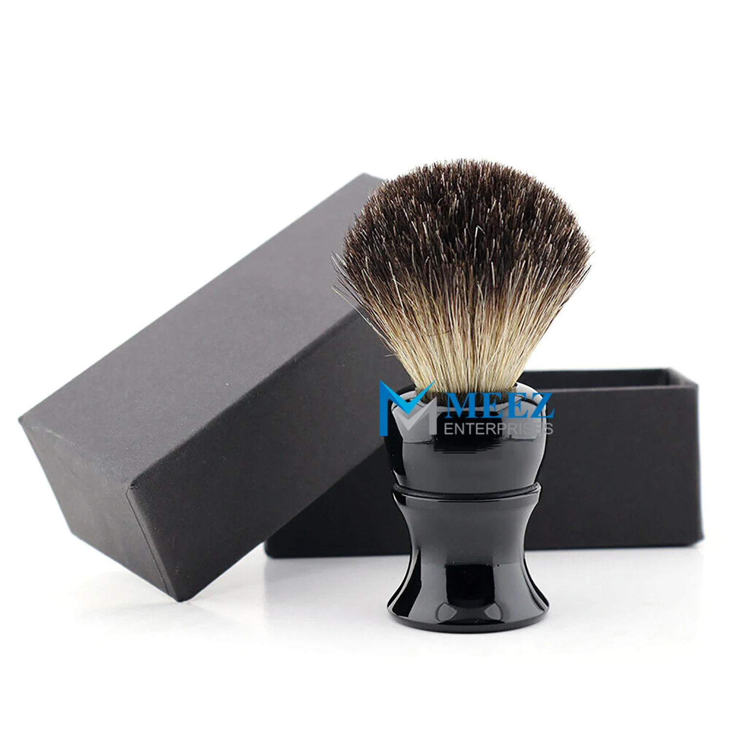 Black Badger Hair Shaving Bristle Brush Luxury Shave Resin Handle Custom Log Shaving Brush Tool