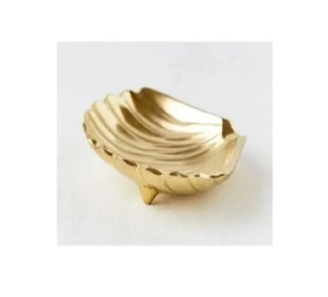 Brass Gold Plated High Enamel Cheap Ashtray For Cigar Metal Desk Cigarette Ashtray For Table And Decoration Metal Ash tray