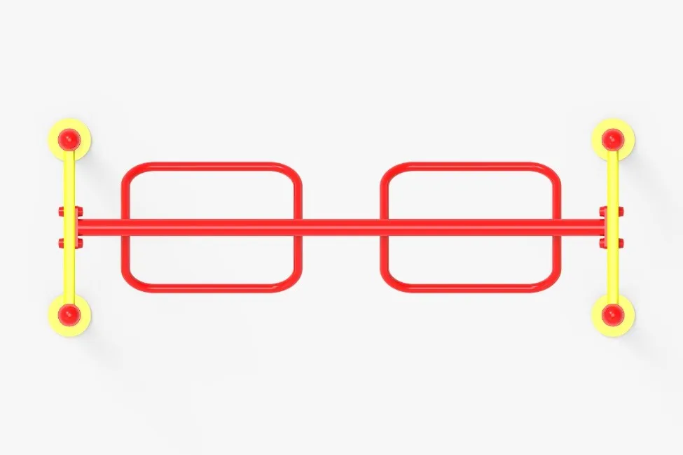 Outdoor Fitness Pull-Up and Ladder Station - Strength Training Equipment for Parks