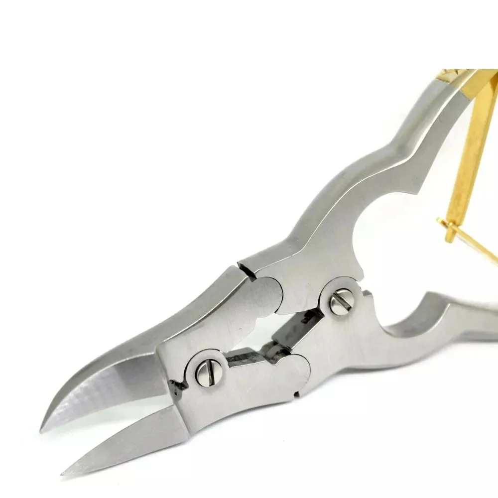 Лидер продаж высококачественные кусачки для маникюра из нержавеющей стали изогнутые ногтей с толстым