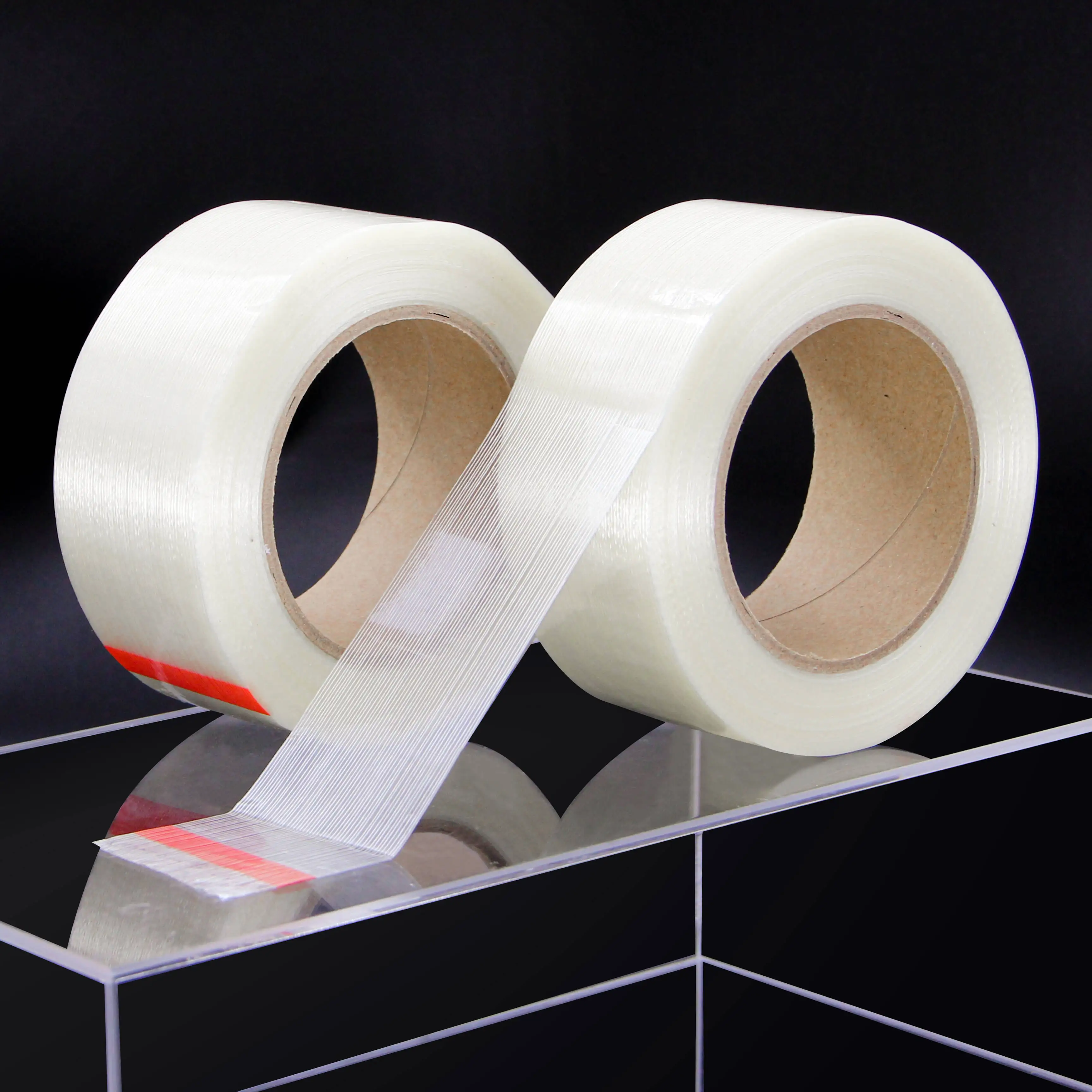 hot melt glue one sided and double side filament tape clean removal filament tape