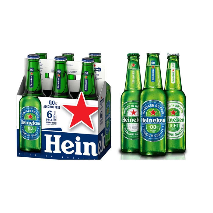 Heineken Larger 330ml Draft Beer Steam Lager in Bulk Box Packaging