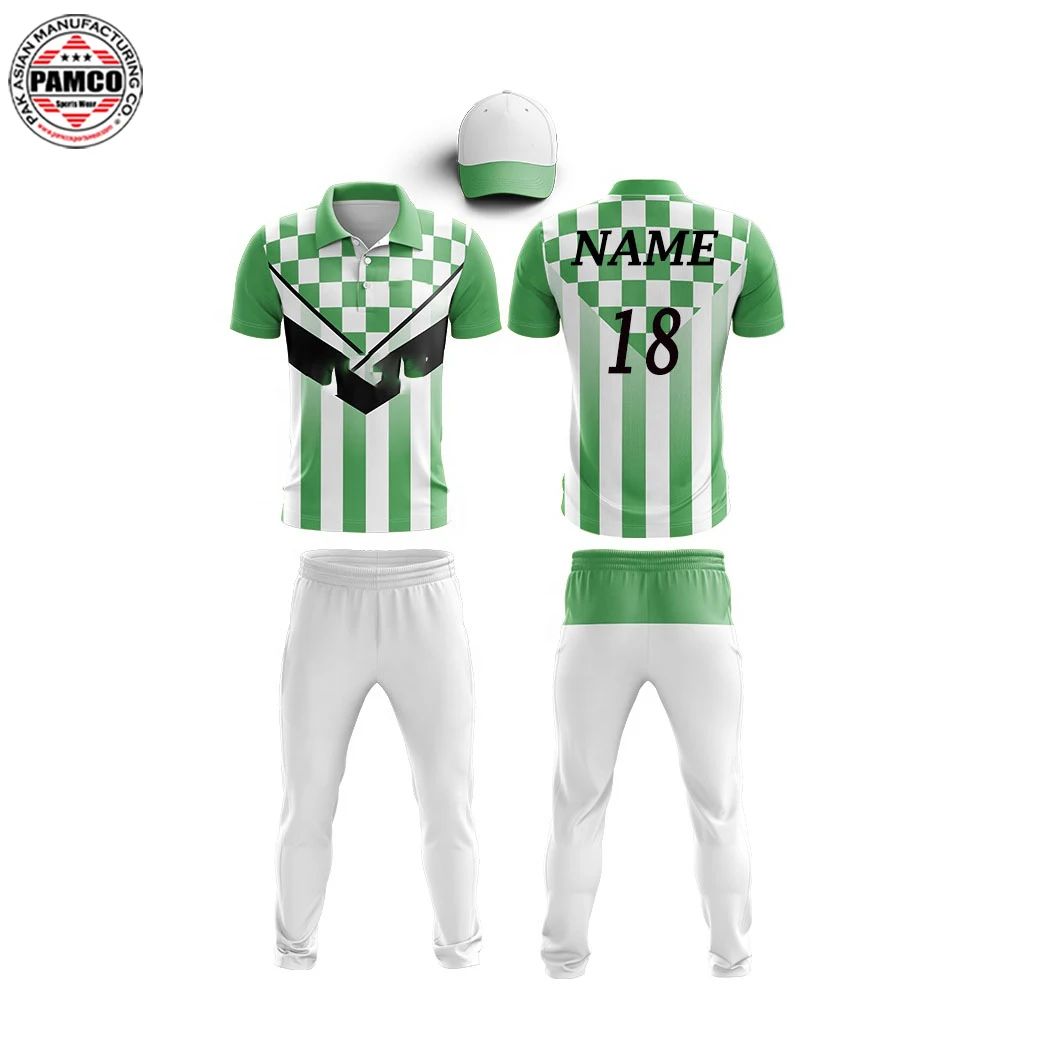 2022 New Customized Sports T Shirt Cricket Uniform Set New Design Cricket Uniform Jerseys Set