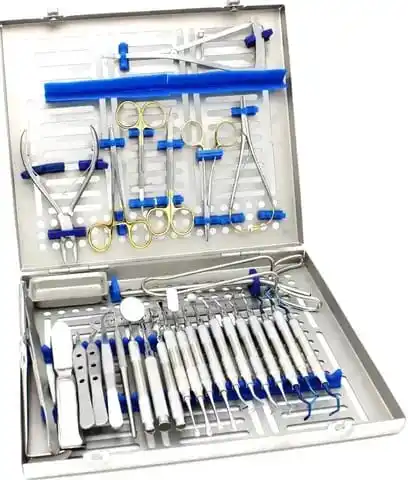 high   quality  orthodontic   oral  surgery  kit   33  pieces  advanced   dental  implant
