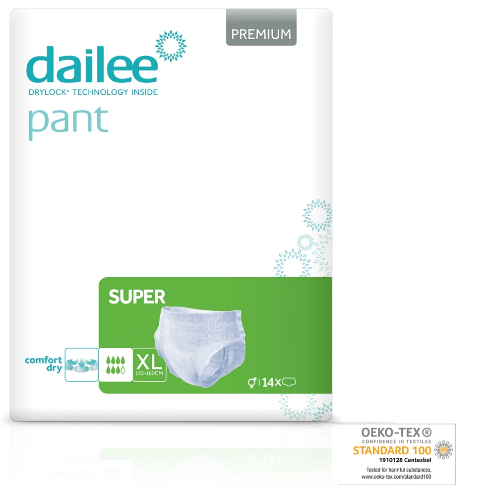 Top Quality Disposable Underpads Dailee Pant Super XL Premium Adult Care Incontinence 7 Drops Innpovative Technology