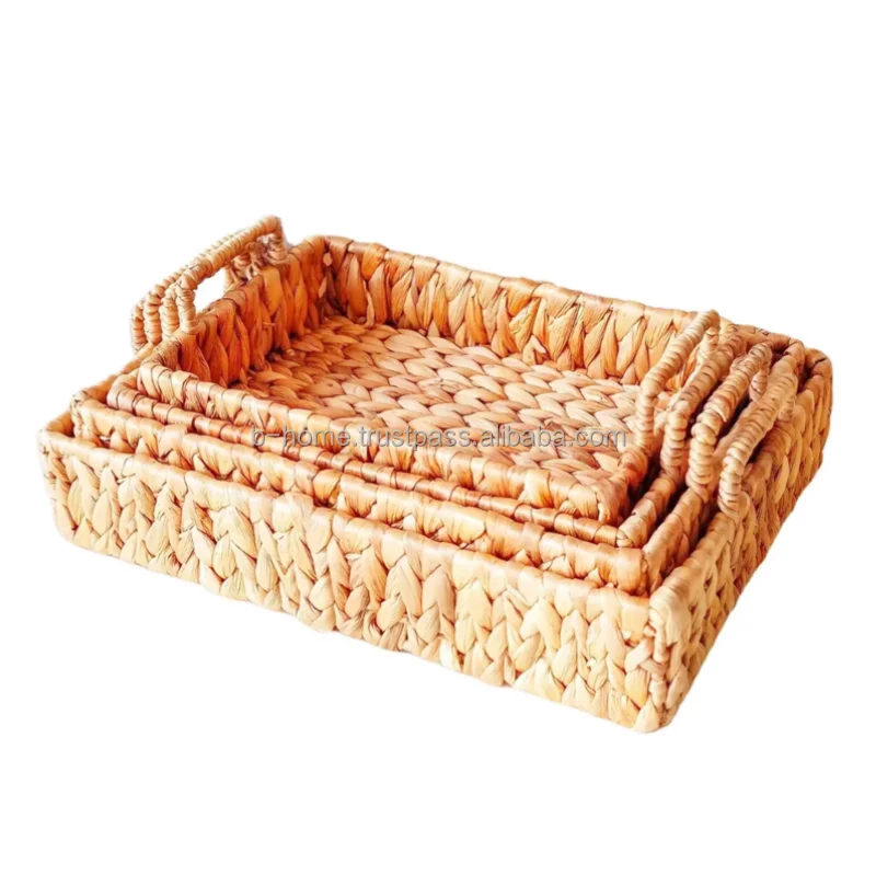 Wholesale Handmade Decorative Wall Baskets Round Natural Bamboo For Home Decoration Storage Basket For Laundry From Viet Nam