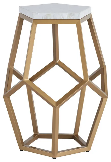 Antique Vintage Style Designer Metal Aluminium Side Coffee Table Luxury Living Room Furniture for Home Hotel & Restaurants