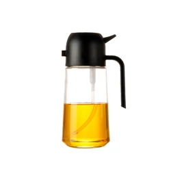 High Quality 550ml Vinegar Spray Olive Oil Sprayer Glass Spray Olive Oil Bottle Dispenser for cooking