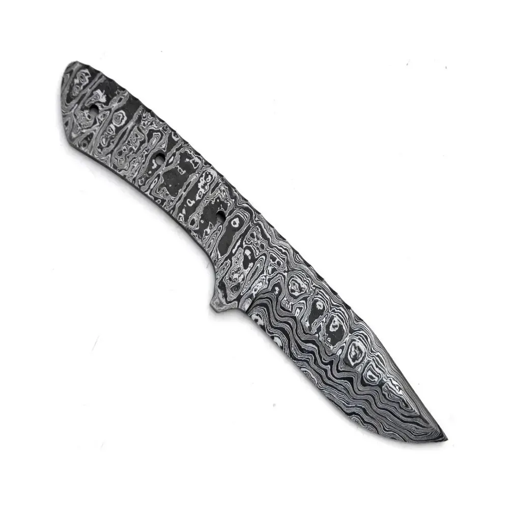 Damascus Knife Blank Blade for Hunting knife making High Carbon Steel blank blades for sale at cheap price
