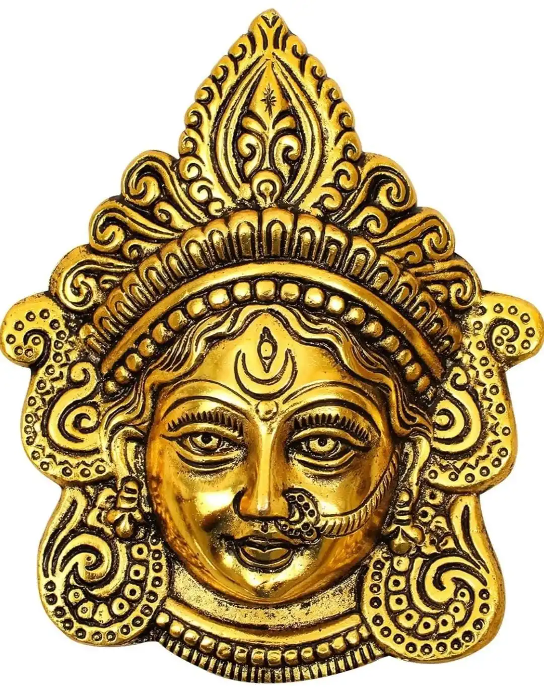 Shri Durga Mata лицо для настенного подвешивания/Durga Maa лицевая маска настенная для удачи, успеха и процветания.