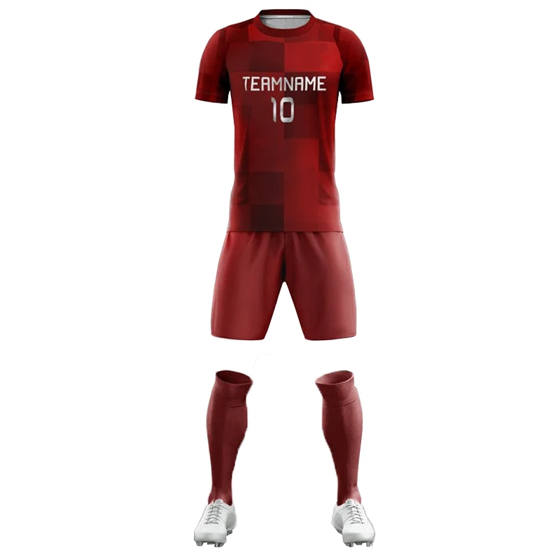 Sports & Training Clothing Soccer Uniforms New Model Latest Printing Custom Logo Soccer Jersey and Shirt Sets