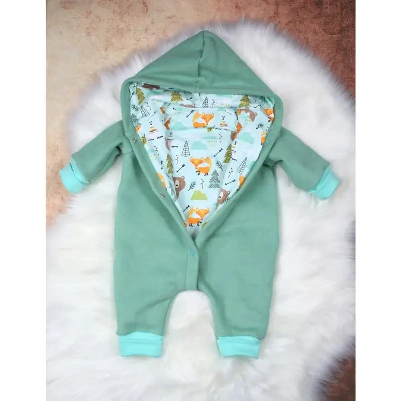 Winter Polar Fleece Baby Romper Manufacturer Supply Kids Clothing Warm Knit Baby Onesie