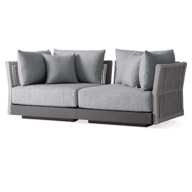 New Customizable Outdoor Teak Solid Wood Luxury Courtyard Patio Lounge Garden Sofa Single-Chair Furniture