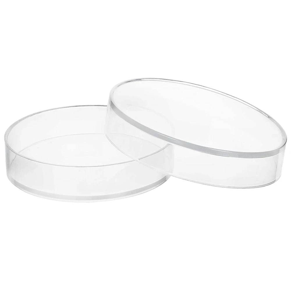 Polypropylene Clear and Autoclavable Petri Dishes he ridges on the inner side of the  prevent the base from sticking